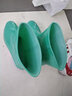 简慕菲 中筒雨鞋女短筒水鞋水靴女保暖加绒塑胶鞋防滑防水牛筋底套鞋 绿色加绒 40 实拍图