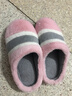 寓云保暖棉拖鞋情侣秋冬季加厚防滑底半包跟拖鞋男款女款 粉色37-38码（适用36-37脚） 实拍图