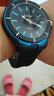 名瑞大表盘学生手表指针石英表青少年30米防水男孩夜光表韩版运动手表 黑海蓝 实拍图