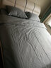 雅鹿 牛奶绒刺绣床上四件套冬季珊瑚绒法兰绒双面加绒被套床罩床单床 轻羽-宾利蓝【防静电 加厚保暖】 1.2m三件套 床单款 -被套150*200cm 实拍图