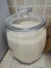 宏达 五谷杂粮密封储物罐大米桶厨房用品透明盖大号加厚玻璃瓶泡菜坛 大号7250ml-装12斤大米 实拍图