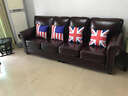 胜优美 皮艺沙发 美式乡村真皮沙发 简约复古客厅四人位组合 简约欧式进口油蜡头层牛皮大小户型皮艺家具 防污功能皮 单人位 实拍图