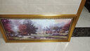 林格印象 油画卧室 壁画 客厅装饰画  沙发背景墙画风景山水挂画 C035温馨的家 含框尺寸60*130适合2-2.5米沙发 实拍图