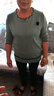 千秋诗中老年女装新款秋冬装毛线衫时尚妈妈装加大码针织毛衣打底衫女 豆绿色HF712 XL 建议110~120斤 实拍图
