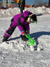 FLYVII户外用品雪球夹夹雪球器雪球勺防冻塑料玩雪打雪仗工具儿童玩雪夹 加厚款绿 实拍图