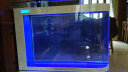 金点尚品隔断鱼缸屏风客厅家用中型大型子弹头金鱼缸水族箱下排水金鱼缸 白冰花 150X40X128(带触摸显示屏) 实拍图