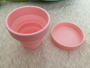 FaSoLa折叠水杯便携式食品级硅胶耐高温牙杯户外旅行压缩漱口杯子 折叠硅胶杯 经典婴儿粉 230ml 实拍图