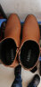 卡森亚男靴秋冬季马丁靴子真皮加绒男士切尔西靴英伦风短靴休闲高帮皮鞋 四季款（棕色） 39 实拍图