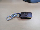2016/17老款大众途观朗逸速腾宝来钥匙包真皮汽车钥匙套智能折叠一键启动钥匙套扣壳老款 A款咖色（老款折叠插入式启动） 实拍图