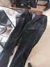 2件99元斗战袋鼠条绒裤秋冬新款高腰直筒灯芯绒男裤中老年条绒长裤商务休闲裤宽松免烫爸爸裤子 宝蓝色+贵族黑 31码2尺4腰围 实拍图
