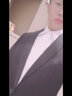传棨 西服套装男三件套修身免烫商务职业正装西装外套新郎结婚礼服 一粒扣黑色【西服+马甲+衬衫+西裤】 170/46 实拍图