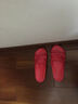 足间舞 韩版拖鞋 夏季居家情侣 凉拖鞋 浴室防滑拖鞋女夏天男士情侣拖鞋地板拖鞋 洗澡软底 1913 红色 37 实拍图