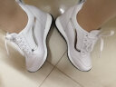 莱然休闲鞋内增高女鞋子坡跟运动小白鞋透气高跟单鞋2026春夏季新款潮 白色冲孔 38 实拍图