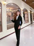 微羽轩小西装女职业装女装正装女套装修身西服外套女士工作服商务黑色西装 西装+裤（黑色2件套） M （建议90-100斤以内） 实拍图