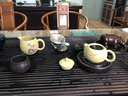 指间陶艺 宜兴紫砂茶具全手工公杯分茶器茶漏功夫茶盘配件 荷塘翠鸟公道杯 江南春公道杯  段泥 实拍图