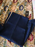 峰皓秋冬厚款中老年双褶男士商务牛仔裤高腰深裆直筒裤弹力棉加绒大码爸爸装宽松男裤子加肥加大 深蓝（秋冬常规款） 38码/3尺腰围 实拍图