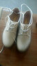 沙弋夏季女鞋休闲韩版时尚学生英伦百搭日系甜美单鞋女鞋子女豆豆乐福 米色 36 实拍图