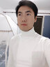 续点高领打底衫男加厚纯色棉长袖t恤男保暖弹力修身紧身卫衣男士冬季 白色高领 加厚 2XL 码148-162斤左右 实拍图