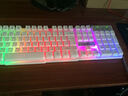 雷迪凯（LDK.al） 悬浮七彩背光键盘笔记本台式通用USB机械手感有线键鼠电竞游戏防水键盘鼠标套装 悬浮彩虹键盘白+裂纹鼠标白+耳机 实拍图