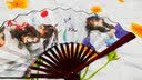 动漫周边动漫折扇夏季清凉动漫折扇北方约会夏目十寸大折扇 银魂 十寸折扇 实拍图
