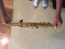 美德威 MIDWAY高音萨克斯风300漆金降B调直管高音管乐器初学演奏基础 一体式MSS-300 实拍图