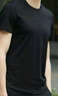 布先生夏季纯棉男士短袖t恤圆领小白T亲肤衣服休闲男装长绒棉 黑色  S (165) 实拍图