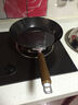 【日本原产进口】越後 炒锅物理不粘锅铁锅锅具 无涂层单柄炒菜锅 燃气电磁炉通用 新款平底 30cm带附耳  底厚1.6mm 实拍图