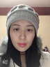 七襄帽子女冬天绞花兔毛女式韩版潮毛线帽秋冬季保暖针织帽 灰色 实拍图