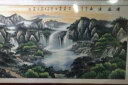利翔姿允 山水画客厅装饰画国画中国画聚宝盆横幅旭日东升手绘现代中式 源远流长 四尺无框画芯：136*68cm【未装裱】 实拍图