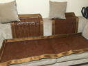 黛安居沙发垫套装夏季欧式防滑麻将席凉垫实木凉席坐垫夏天竹垫贵妃定制 咖啡色宽边款【双牛筋+防滑底】 70*140cm 实拍图
