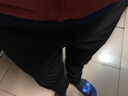 欧牧郎休闲裤男直筒宽松男裤2025秋冬季加绒速干运动长裤修身裤子男厚款 918黑色加绒一件 30 码【腰围2尺3】 实拍图