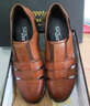 迪斯勒夏季男士头层牛皮包头凉鞋厚底商务正装透气凉皮鞋男鞋休闲洞洞鞋 棕色 41 (255mm) 实拍图