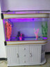 喜灏子弹头鱼缸水族箱客厅家用中型大型1.2米屏风隔断免换水鞋柜鱼缸 包到家安装 1.2米长覆膜柜一套-顶滤 实拍图