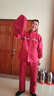 龙豹 LB0016 双面穿 电动车摩托车分体式时尚雨衣套装 户外雨裤雨披双层加厚 双面穿双层加厚-枣红色 中号XXL 实拍图