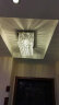 思洛迪创意餐厅灯长方形水晶灯现代简约LED吸顶过道走廊吧台灯水晶吊灯 长60CM 宽25CM   吊顶 三色调光led 实拍图