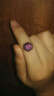 米莱珠宝 4.1克拉紫水晶戒指 六爪 钻石女戒 18K配10分钻  彩色宝石 15个工作日高级定制 晒单实拍图