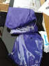 强迪大号加厚电动车雨披 牛津布单人摩托车雨衣 单人紫色大帽檐 均码 实拍图