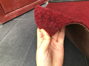悦渔可定制裁剪地毯酒店大堂进门迎宾垫走廊楼梯过道防滑垫子电梯公司门口垫办公楼消毒地毯绒布胶底商用地毯 暗红色 90厘米宽*1米长(需要几米拍几件) 实拍图