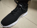 安踏男鞋运动鞋男秋冬季新款软底皮面防水休闲鞋黑色运动跑步鞋子男 (秋季厚网面)5525黑/安踏白 40.5 （脚长25cm） 实拍图