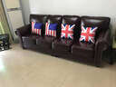 胜优美 皮艺沙发 美式乡村真皮沙发 简约复古客厅四人位组合 简约欧式进口油蜡头层牛皮大小户型皮艺家具 防污功能皮 单人位 实拍图