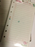 YOQUN A4活页本子道林纸活页纸活页笔记本替芯英语错题活页内芯空白手账网格内页方格子牛皮纸定制 A7-6孔-横线 实拍图