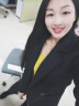 芭妃娅毛呢外套女中长款韩版冬季加棉茧形黑色呢大衣女韩国学生工作服 黑色毛呢大衣女 M 实拍图