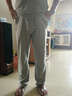 古星（GUXING）秋冬运动裤男直筒休闲跑步健身卫裤针织长裤男柔软舒适棉质裤子男 189夏款麻灰 2XL /185 实拍图