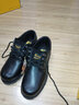 路伴工装鞋男士低帮系带牛皮英伦鞋休闲大头男士工作鞋户外休闲鞋 黑色 40 实拍图