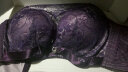 戴芝蒂 女式文胸无钢圈聚拢上托侧收抹胸女内衣DL902819 深紫色 85A 晒单实拍图