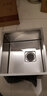 阿萨斯（ASRAS）2643B 不锈钢手工水槽 单槽套餐 厨房台下洗菜盆 不含龙头 D(46*43cm) 实拍图