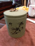 月壶茗清 宜兴紫砂茶叶罐 小号普洱储茶醒茶罐 密封存茶礼盒包装 梅兰竹菊 绿泥款 实拍图