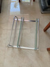杰沙朗太空铝浴室置物架卫生间玻璃置物架打孔毛巾架壁挂 1502双层双杆 610MM 实拍图