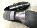 VQGT 新款韩版潮流男士尖头皮鞋男鞋商务正装鞋牛皮单鞋男婚鞋 黑色 38偏大一码 实拍图