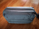 VOYJOY维至双层精品洗漱包干湿分离出差旅行运动健身洗漱用品收纳包T032 都市灰 条纹手提款 22*12*13CM 实拍图